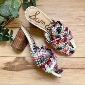 Sam Edelman Oda Slide Sandal in Bright Multi Print